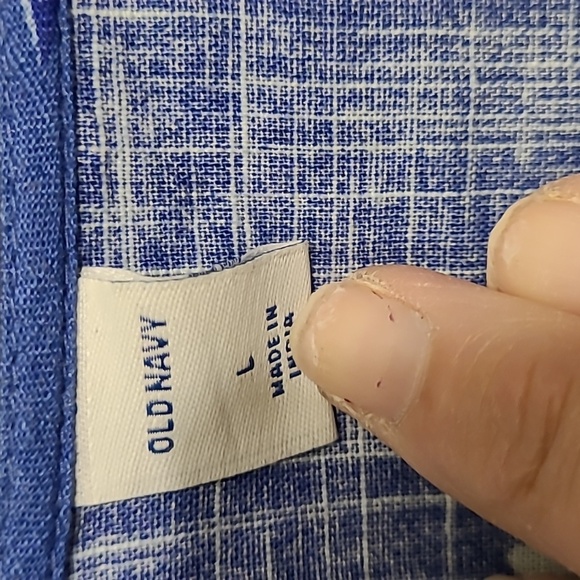 Old Navy Pre-loved Navy and White flower print dress. - Picture 6 of 7